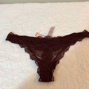 Victoria's Secret Dark Brown Lace Panty